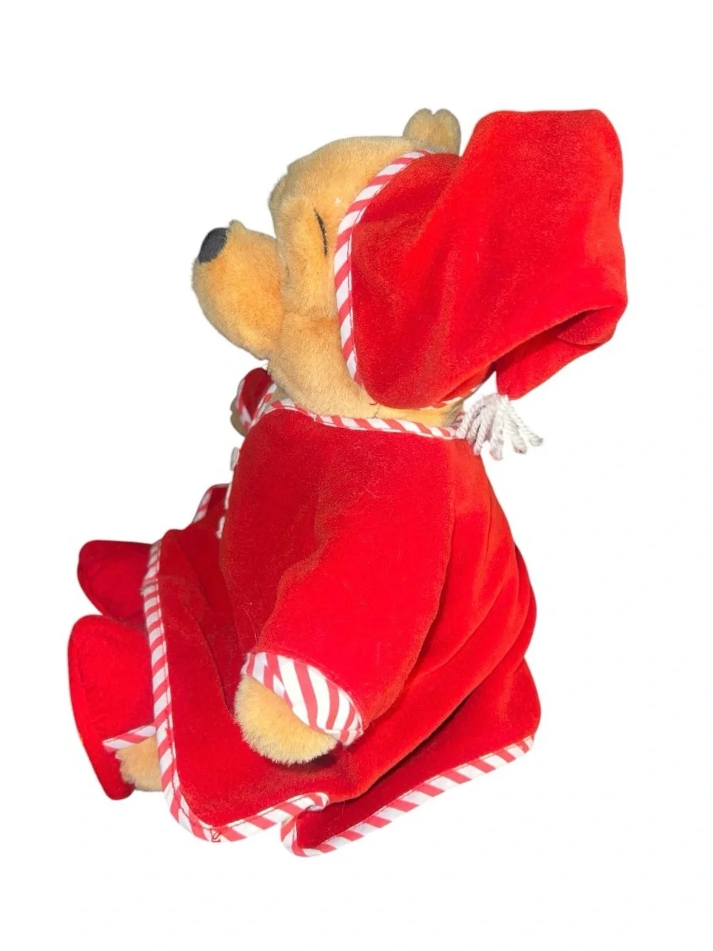 Vintage Disney Store Winnie the Pooh Christmas Pajama Plush Bear 14